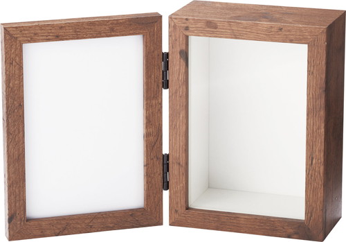 ボックス&フォトフレームS【ダークブラウン】の画像