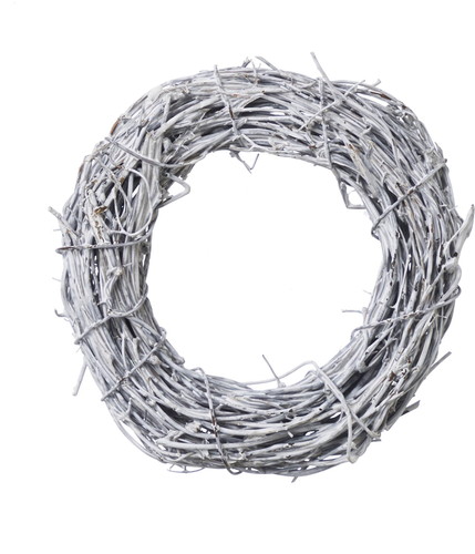 10cmホワイトナチュラルリース 6Pの画像