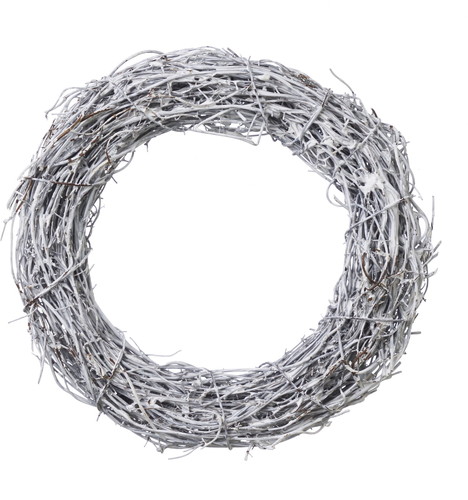 15cmホワイトナチュラルリースの画像