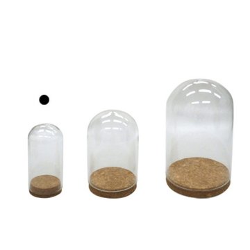 Glass Dome with Cork_5φ11H (ガラスドーム ウィズ コルク)【CLEAR】の画像