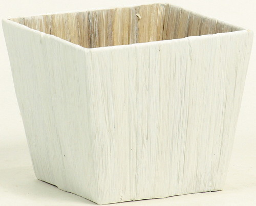 L付ヒヤシンスダ鉢3.5号用角白の画像