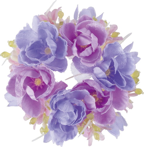 ミニチュアローズリース【パープルブルー】の画像