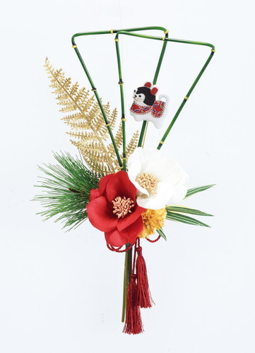 アレンジブーケ(紅白椿)の画像