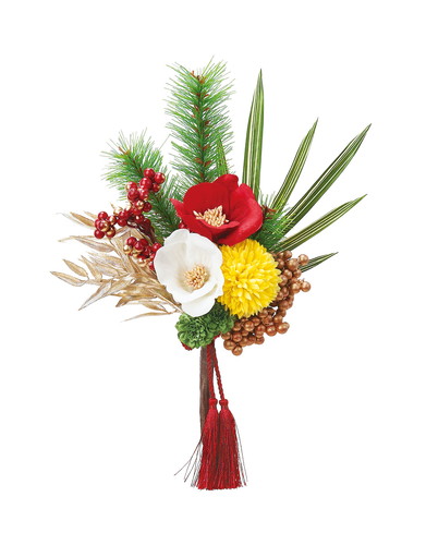 アレンジブーケ(紅白椿)の画像