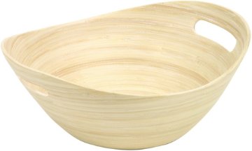 Bamboo kuchen oval bowl L NA画像