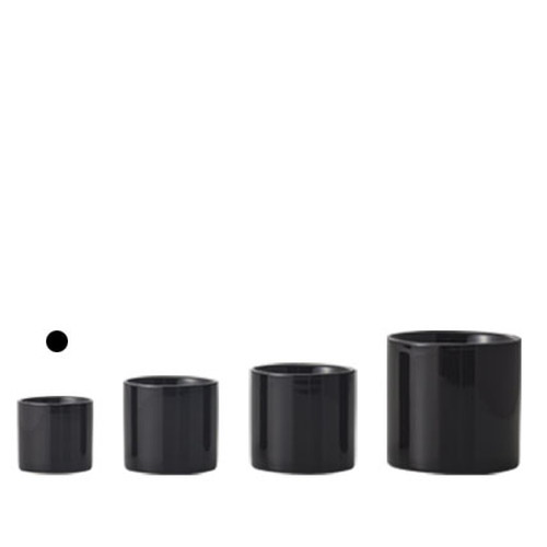 COLOR VASE_CYLINDER 7φ6H (カラー ベース)【BLACK】の画像