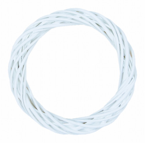 柳リースφ15 白の画像