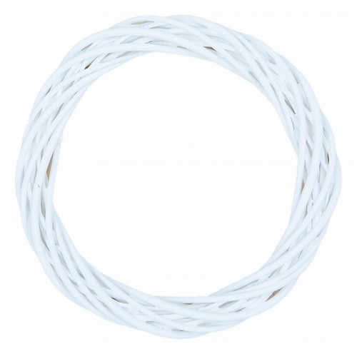 柳リースφ25 白の画像