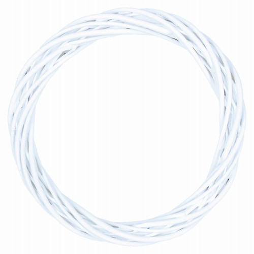 柳リースφ30 白の画像