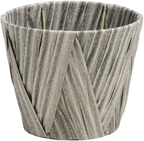 PEクロス編み ダ鉢4号用グレーの画像