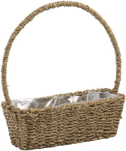 シーグラスフラワーポット長手付の画像