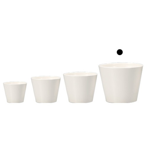 COLOR VASE_ROUND 14φ12H (カラー ベース)【WHITE】の画像