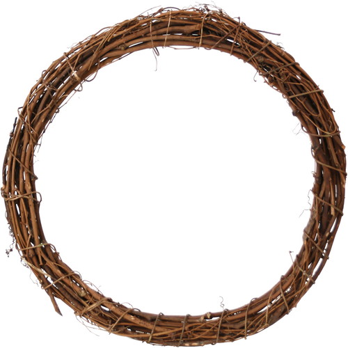 60cmナチュラルラタンリース 6Pの画像