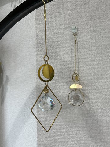プラス＆ガラスオーナメント ダイヤ　in bloomの画像