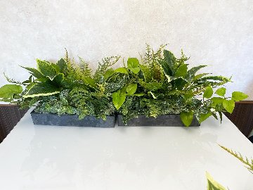 フェイクグリーン（造花）アレンジメントの画像