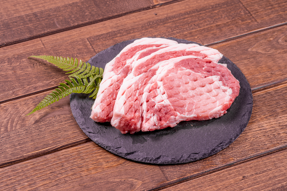 【冷蔵】【筋切済】ロース　ステーキ10枚（2枚入り×5袋）セットの画像