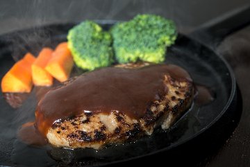 【冷凍】四万十ポーク・牛肉合いびき無添加ハンバーグ　5個セット(1個¥261)画像