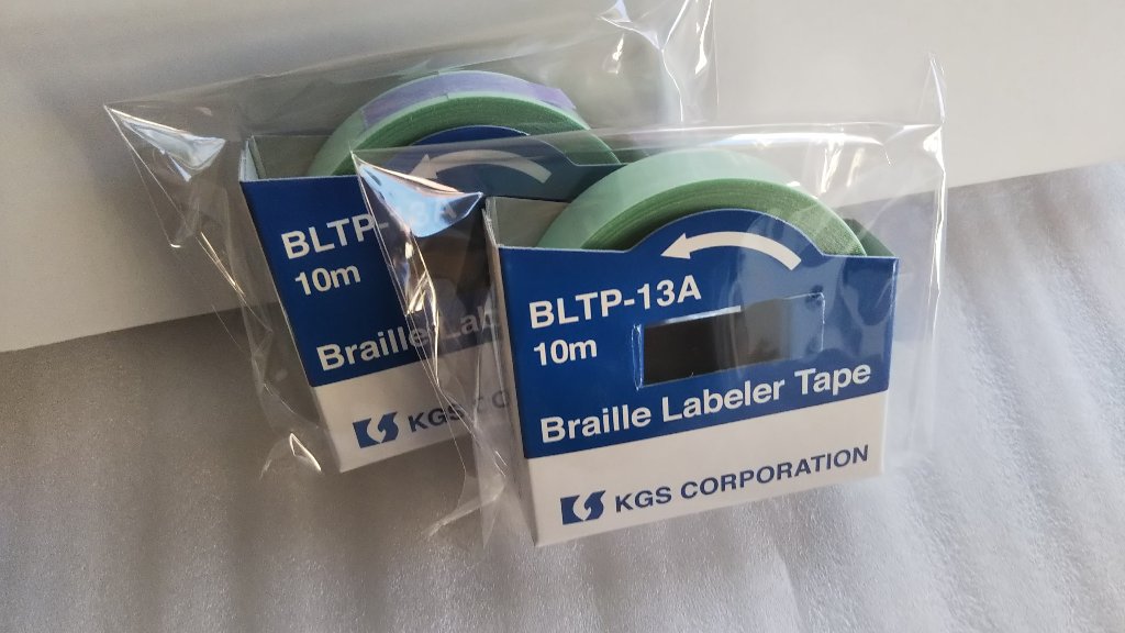  BL-1000用専用点字テープ（２巻１セット）の画像