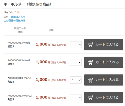 種類のある商品を登録するの画像