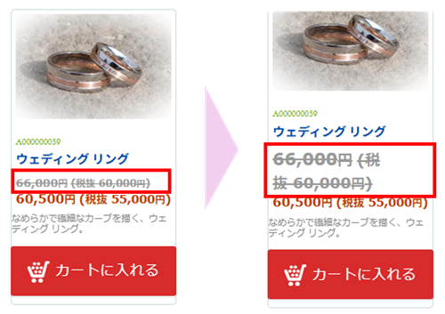 商品一覧ページに関するスタイル(CSS)の画像