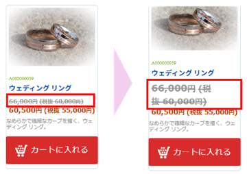 商品一覧ページに関するスタイル(CSS)の画像