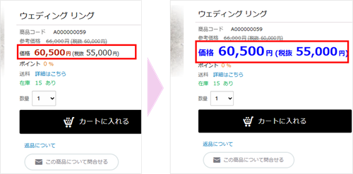商品詳細ページに関するスタイル(CSS)の画像