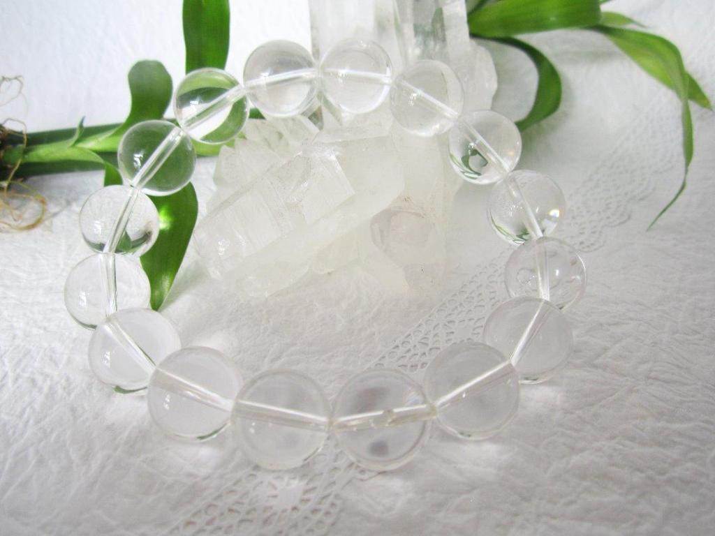 水晶14㎜ブレスの画像