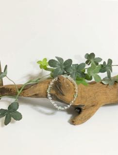 水晶とフローライトのブレスの画像