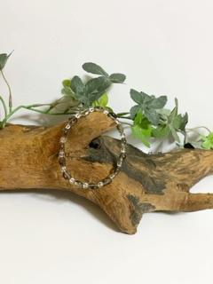 茶水晶と水晶のブレスの画像