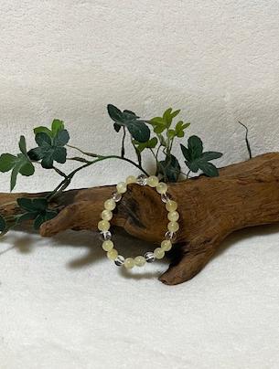 アラゴナイトとクリスタルのブレスの画像