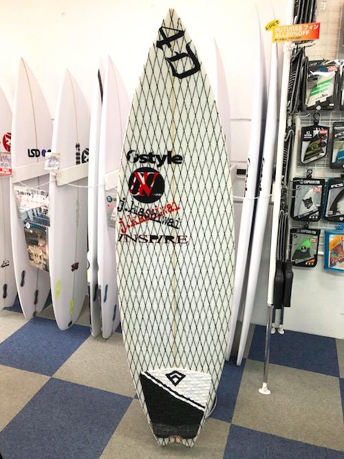 中古ボードNO230 インスパイアサーフボード/カシワイシェイプ/KYLENの画像