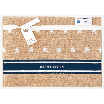 ギフト好適品 ＢＥＡＭＳ　ＤＥＳＩＧＮ　バスタオル ベージュ 51-3129300の画像