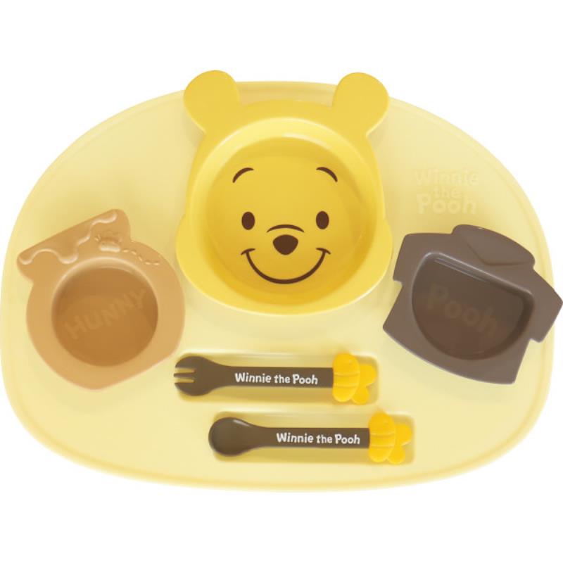 アイコンランチプレート くまのプーさん×イエロー 307108の画像