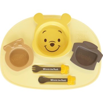 アイコンランチプレート くまのプーさん×イエロー 307108の画像