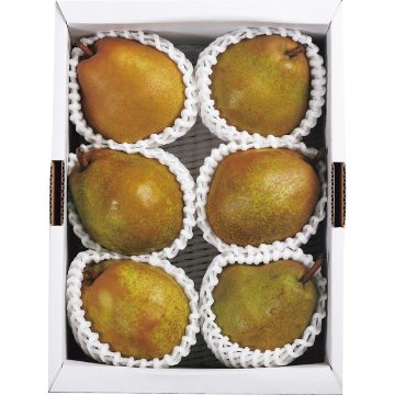 2025年お歳暮特別企画 井上さんの大玉棚作りラ・フランス　２ｋｇ（５〜６玉）【全国送料無料】の画像