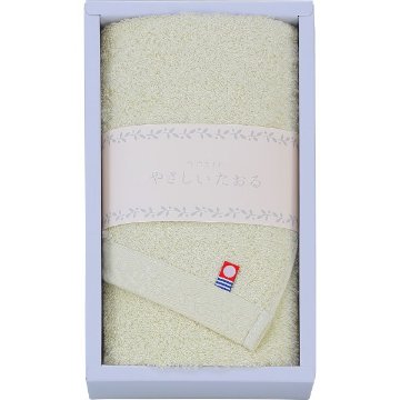 やさしいたおる　フェイスタオル グリーン 1744881の画像