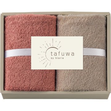 ｔａｆｕｗａ　ウォッシュタオル２枚セット ピンク 1712451の画像