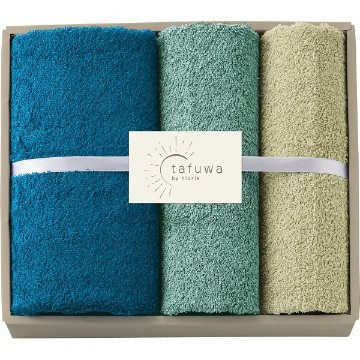 ｔａｆｕｗａ　ミニバス・フェイスタオルセット ブルー 1712476の画像