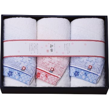 なごみね（桜）　フェイスタオル３枚セット NGS-24375の画像