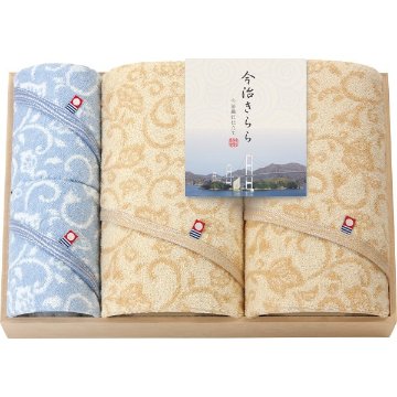 今治きらら　バス・ハンドタオルセット（木箱入） 53100の画像