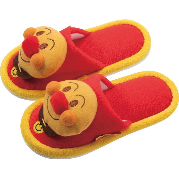 アンパンマン　子供外縫いパイルマスコット レッド 240218  の画像