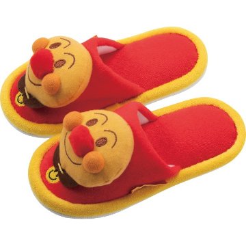 アンパンマン　子供外縫いパイルマスコット レッド 240218  の画像