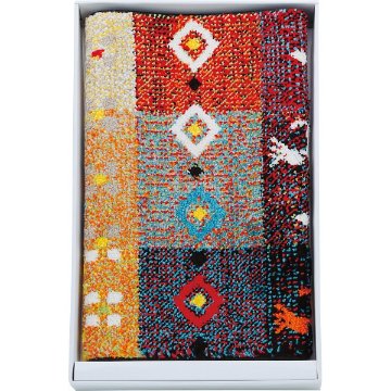 トルコ製ウィルトン玄関マット　ギャベ柄 ﾌｫﾘｱRE5080の画像