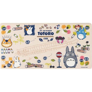 となりのトトロ　ロングマット（９０ｃｍ） おえかき ベージュ 606043の画像