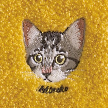 Ｕｃｈｉｎｏｋｏ　ｍａｔｅ　コットンハンカチ サバトラ UNS-1205の画像
