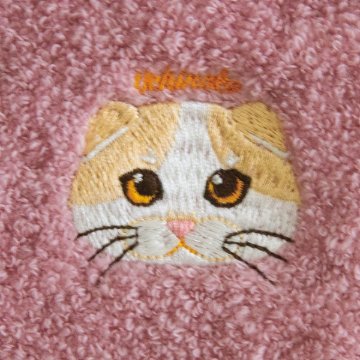 Ｕｃｈｉｎｏｋｏ　ｍａｔｅ　コットンハンカチ スコティッシュフォールド UNS-1208の画像