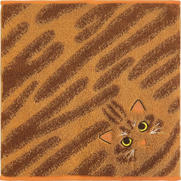 Ｕｃｈｉｎｏｋｏ　ｍａｔｅ　毛並みハンカチ 茶トラ UNJ-801の画像