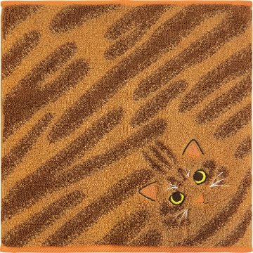 Ｕｃｈｉｎｏｋｏ　ｍａｔｅ　毛並みハンカチ 茶トラ UNJ-801の画像