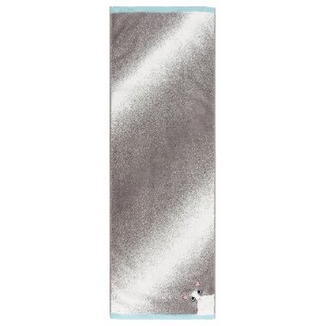 Ｕｃｈｉｎｏｋｏ　ｍａｔｅ　毛並みロングフェイスタオル ハチワレ UNJF-2203の画像