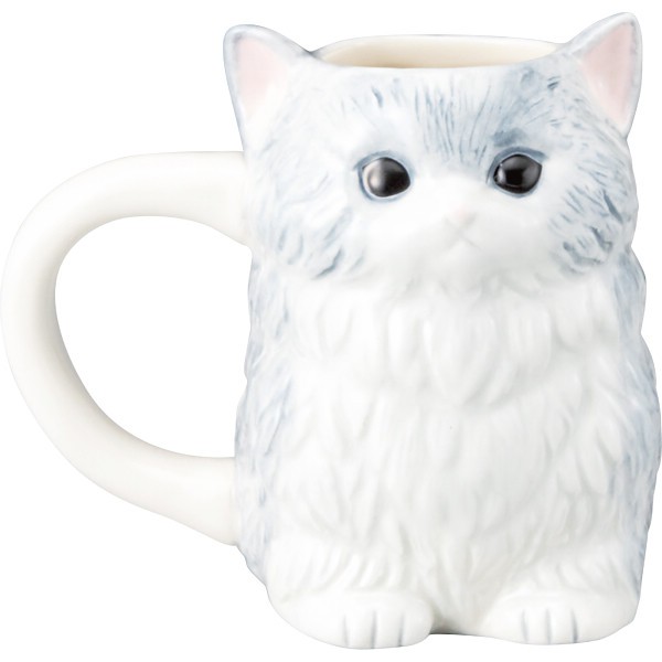 ダイカットマグ　ねこ ねこ SAN4236-1の画像